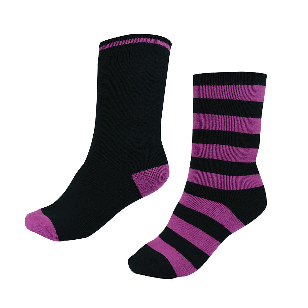 Thomas Cook Thermal Socks 2 Pack (TCP1992SOC) Purple Orchid/Black