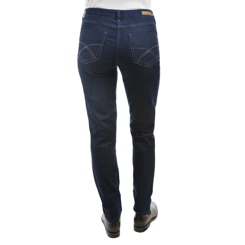Thomas Cook Womens Lynda Slim Leg Wonder Jeans Mid-Reg-Slim (TCP2215070) Dark Blue