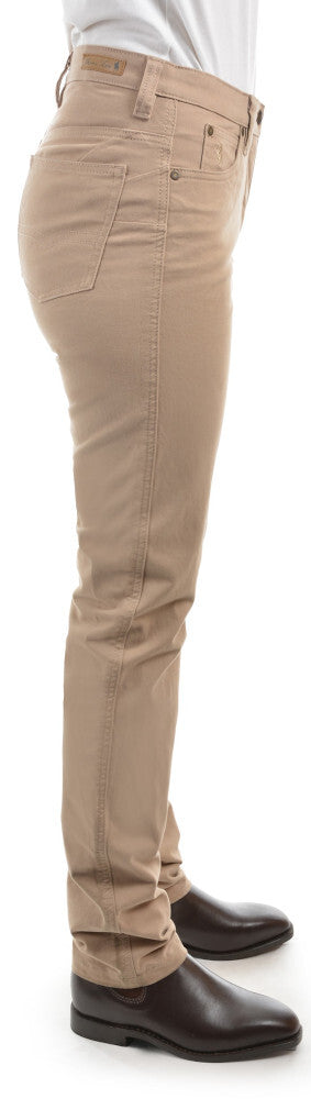 Thomas Cook Womens Stretch Moleskin Wonder Jeans Mid-Reg-Slim (TCP2228007) 32Leg Sand