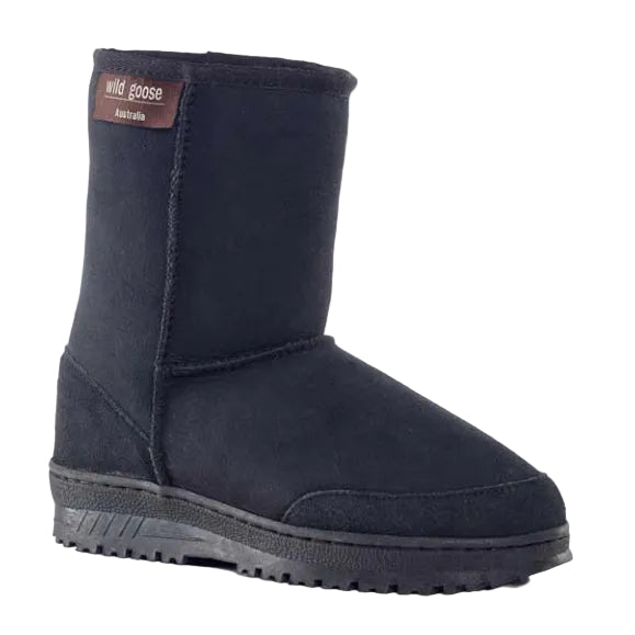 Wild Goose Premium Short Sheepskin Ugg Boots (UB-421) Black