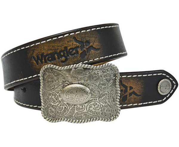 Wrangler Childrens Abrasion Logo Belt (XCP3902BEL)