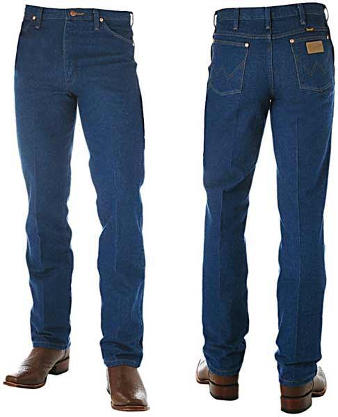 Wrangler Mens Cowboy Cut Slim Fit Pre Washed Jeans (936PWD) Prewashed Indigo