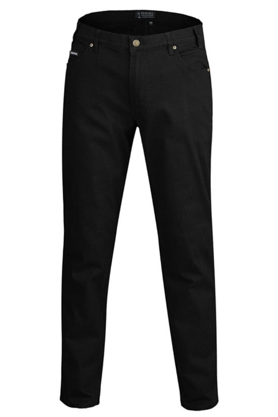 Ritemate Mens Pilbara Cotton Stretch Jeans (RMPC014) Black [GD]
