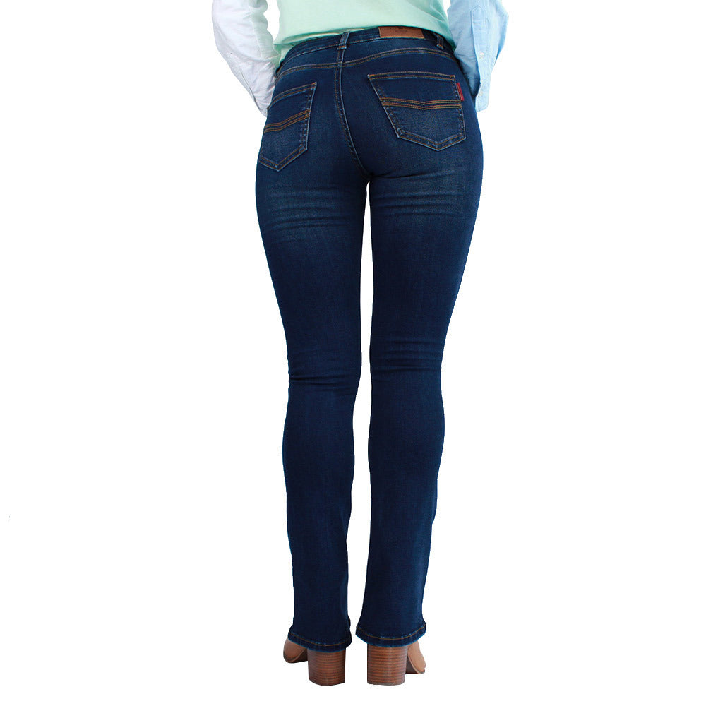 Ringers Western Womens Katherine Mid Rise Bootleg (217108001) Classic Blue