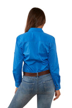 Ringers Western Womens Pentecost River Full Button L/S Work Shirt (171210001) Blue