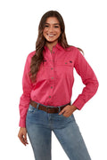 Ringers Western Womens Pentecost River Full Button L/S Work Shirt (171210001) Melon