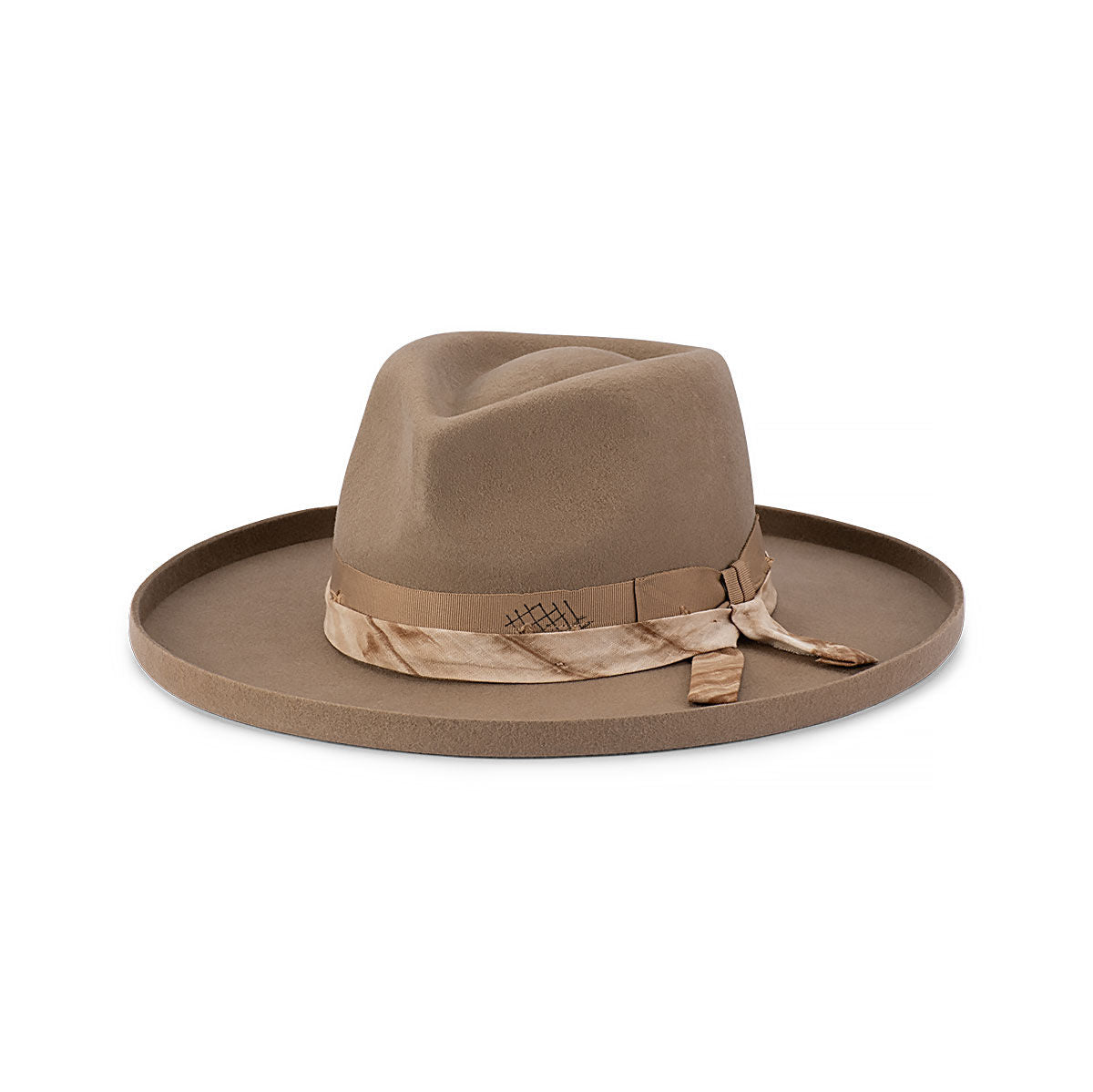 Avenel Hats Phoenix Turned Edge Teardrop Crown Hat (21897) Putty [SD]