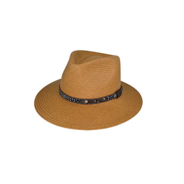 Avenel Hats George Town Super Fine Toyo Paper Outback Hat (2983) Tan [SD]