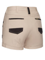 Bisley Womens Flx & Move Shorts (BSHL1045_BSTN) Stone [GD]