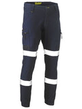 Bisley Mens Flx & Move Taped Cargo Cuffed Pants (BPC6334T_BPCT) Navy  [GD]