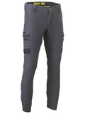 Bisley Mens Flx & Move Stretch Cargo Cuffed Pants (BPC6334_BCCG) Charcoal  [GD]