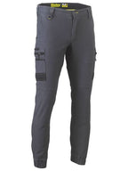 Bisley Mens Flx & Move Stretch Cargo Cuffed Pants (BPC6334_BCCG) Charcoal  [GD]