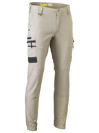 Bisley Mens Flx & Move Stretch Cargo Cuffed Pants (BPC6334_BSTN) Stone  [GD]