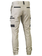 Bisley Mens Flx & Move Stretch Cargo Cuffed Pants (BPC6334_BSTN) Stone  [GD]