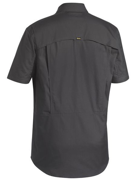 Bisley Mens X Airflow Ripstop S/S Shirt (BS1414_BCCG) Charcoal [GD]