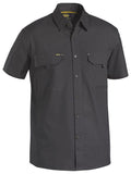 Bisley Mens X Airflow Ripstop S/S Shirt (BS1414_BCCG) Charcoal [GD]