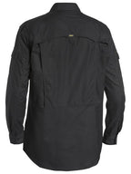 Bisley Mens X Flow Ripstop L/S Shirt (BS6414_BBLK) Black [GD]