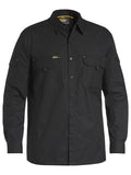 Bisley Mens X Flow Ripstop L/S Shirt (BS6414_BBLK) Black [GD]