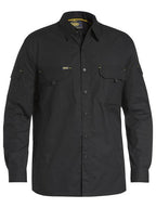Bisley Mens X Flow Ripstop L/S Shirt (BS6414_BBLK) Black [GD]
