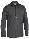 Bisley Mens X Flow Ripstop L/S Shirt (BS6414_BCCG) Charcoal [GD]