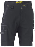 Bisley Unisex Flx & Move Stretch Utility Zip Cargo Shorts (BSHC1330_BBLK) Black 