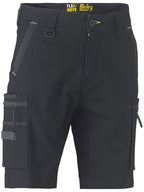 Bisley Unisex Flx & Move Stretch Utility Zip Cargo Shorts (BSHC1330_BBLK) Black 