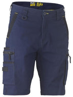 Bisley Unisex Flx & Move Stretch Utility Zip Cargo Shorts (BSHC1330_BPCT) Navy 