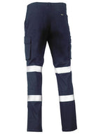 Bisley Mens Taped Cotton Drill Cargo Pants (BPC6008T_BPCT) Navy