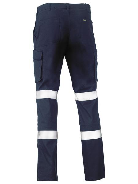 Bisley Mens Taped Cotton Drill Cargo Pants (BPC6008T_BPCT) Navy