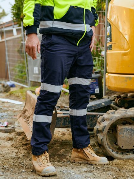 Bisley Mens Taped Cotton Drill Cargo Pants (BPC6008T_BPCT) Navy