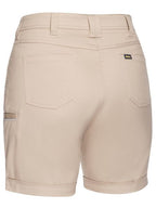 Bisley Womens Stretch Cotton Shorts (BSHL1015_BSTN) Stone [GD]