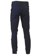 Bisley Mens Stretch Drill Cargo Cuffed Pants (BPC6028_BPCT) Navy [GD]