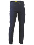 Bisley Mens Stretch Drill Cargo Cuffed Pants (BPC6028_BPCT) Navy [GD]