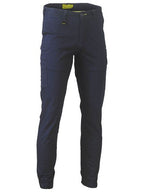 Bisley Mens Stretch Drill Cargo Cuffed Pants (BPC6028_BPCT) Navy [GD]