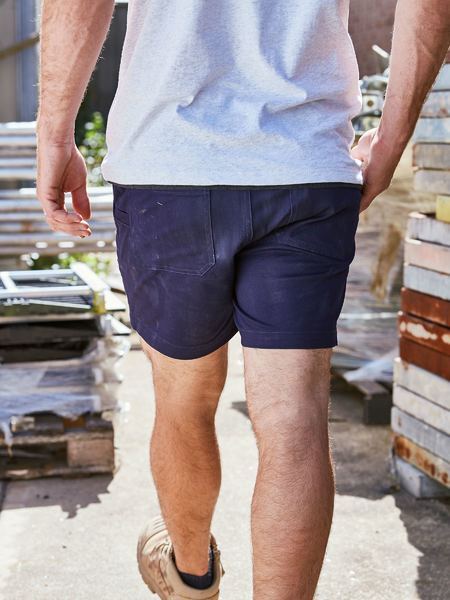 Bisley Mens Stretch Drill Shorts (BSH1008_BPCT) Navy