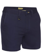 Bisley Mens Stretch Drill Shorts (BSH1008_BPCT) Navy