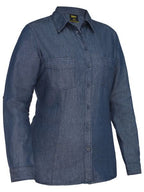 Bisley Womens Denim L/S Shirt (BL6602_BDAD) Denim [SD]