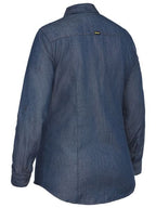Bisley Womens Denim L/S Shirt (BL6602_BDAD) Denim [SD]