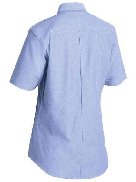 Bisley Womens S/S Chambray Shirt (BL1407_BWED) Blue [SD]