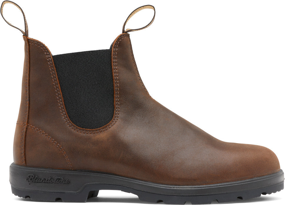 Blundstone Mens Elastic Sided V Cut Boots (1609) Antique Brown