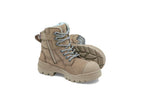 Blundstone Womens Rotoflex TPU Composite 6" Zip Lace Up Safety Boots (8863) Stone