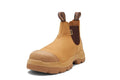 Blundstone Unisex Rotoflex PUR-Safety Elastic Sided V Cut Scuff Cap Boots (9000) Wheat Nubuck