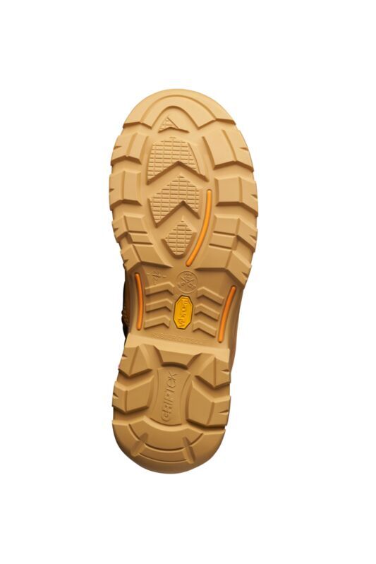 Blundstone Unisex Rotoflex Vibram PUR-Safety 150mm Zip Lace Up Boots (9090) Wheat Nubuck