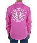 Bullzye Womens Lightweight Half Button Shirt (BCP2101120) Rose  [SD]