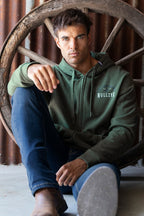 Bullzye Mens Dan Zip Up Hoodie (B4W1710356) Green [SD]
