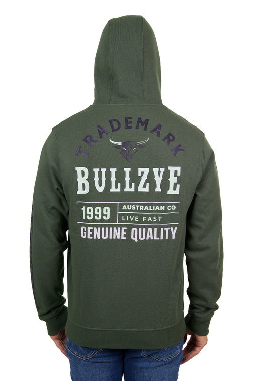 Bullzye Mens Dan Zip Up Hoodie (B4W1710356) Green [SD]
