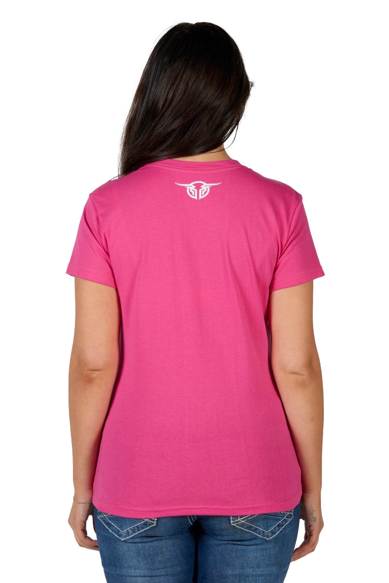 Bullzye Womens Riley S/S Tee (B4S2503413) Berry [SD]