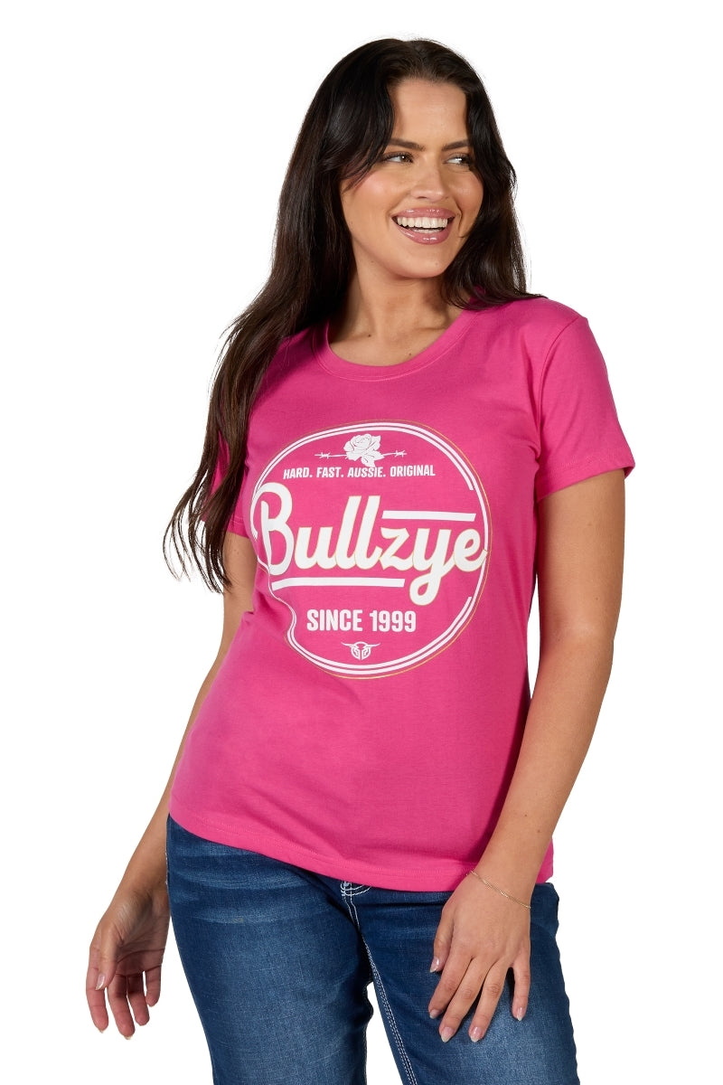 Bullzye Womens Riley S/S Tee (B4S2503413) Berry [SD]