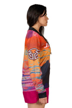 Bullzye Womens Sunset L/S Fishing Tee (B4S2501424) Pink/Orange [SD]