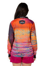 Bullzye Womens Sunset L/S Fishing Tee (B4S2501424) Pink/Orange [SD]